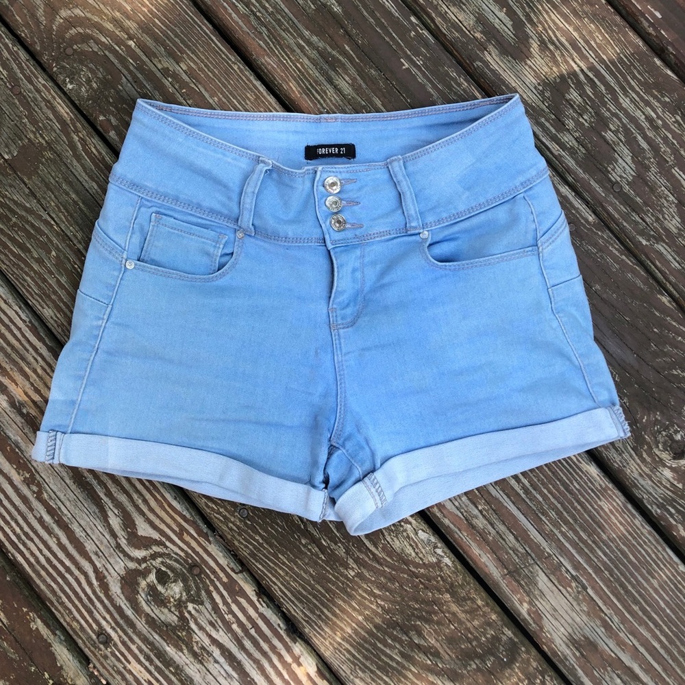 Forever 21 light jean shorts. Size M